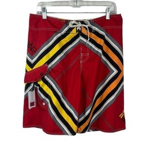Billabong Brian Grubb Wave Series Board Shorts Men's 33 Cargo Pocket EUC